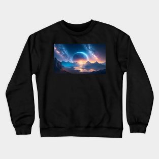 Beautiful another universe landscape Crewneck Sweatshirt